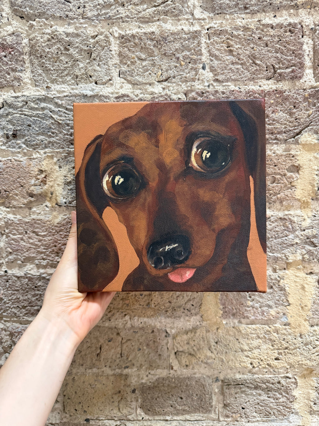 Puppy Eyes Dachshund Dog Art Print – Print