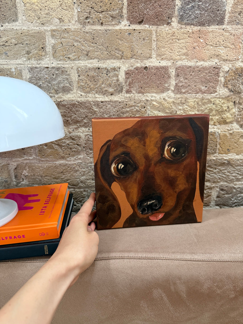 Puppy Eyes Dachshund Dog Art Print – Print