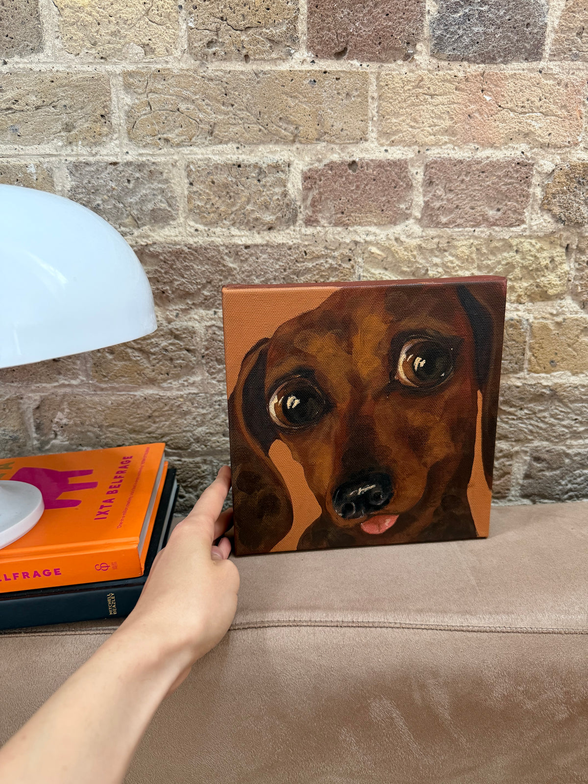 Puppy Eyes Dachshund Dog Art Print – Print